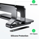 Suport Ugreen Vertical Laptop LP258 (20471), Adjustable Stand, Single Slot, Up to 15.6", Argintiu