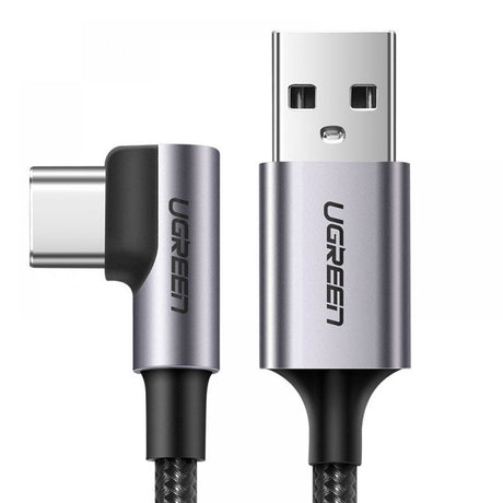 Cablu Ugreen Right Angle US284 (70255), USB-C, 18W 3A, 3m, Gri