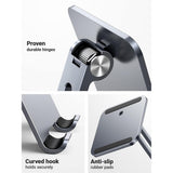 Suport Ugreen LP134 (40393), for Phone and Tablet 12.9", Foldable, Adjustable, Anti-Slip Design, Gri Spatial