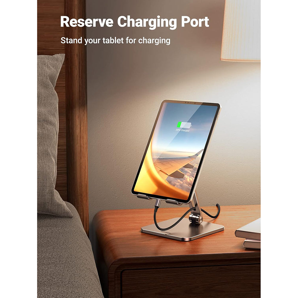 Suport Ugreen LP134 (40393), for Phone and Tablet 12.9", Foldable, Adjustable, Anti-Slip Design, Gri Spatial