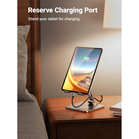 Suport Ugreen LP134 (40393), for Phone and Tablet 12.9", Foldable, Adjustable, Anti-Slip Design, Gri Spatial