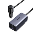 Incarcator Ugreen Car EC706 (35571), with Splitter, USB, 3x Type-C, 150W, GaN, Fast Charge, 1m, Negru