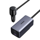 Incarcator Ugreen Car EC706 (35571), with Splitter, USB, 3x Type-C, 150W, GaN, Fast Charge, 1m, Negru