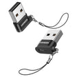 Adaptor Ugreen Adapter US280 (50568), USB to USB-C, Sync & Charge, Lanyard, 480Mbps, Negru