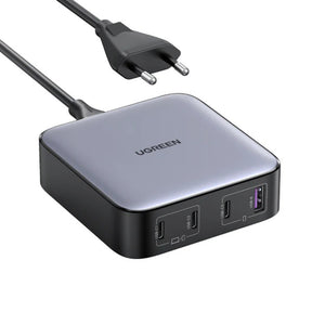 Incarcator Ugreen Charging Station Nexode CD328 (90928), with Cable, USB, 3x Type-C, GaN II, 4in1, Fast Charging, 100W, 2m, Gri
