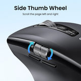 Mouse Ugreen M751 (45792), Bluetooth 5.4, 2.4Ghz, 5000DPI, Negru