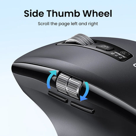 Mouse Ugreen M751 (45792), Bluetooth 5.4, 2.4Ghz, 5000DPI, Negru