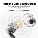 Casti Ugreen HiTune T3 Pro WS206 (35725), Bluetooth 5.4, Active Noise-Cancelling, 400mAh, Alb