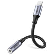 Adaptor Ugreen Audio Cable Adapter US211 (30756), Lightning to Jack 3.5mm, 10cm, Negru