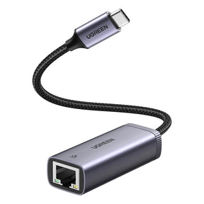 Adaptor Ugreen Ethernet Adapter CM483 (40322), USB-C to RJ45 LAN Port, Plug & Play, Windows, Linux, macOS, 1000Mbps, 5Gbps, Gri