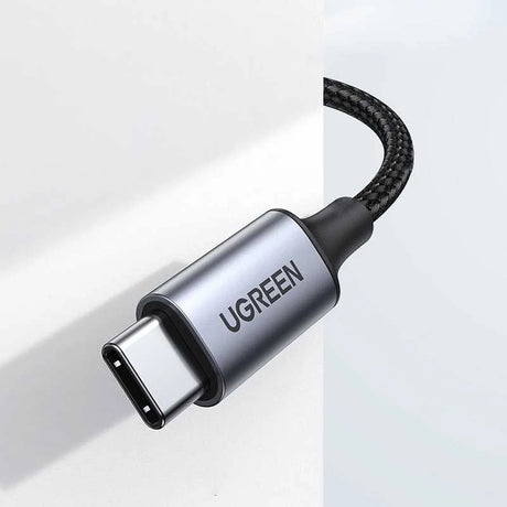 Cablu Ugreen CM450 (20192), Type-C la 3.5mm, DAC, 1m, Gri