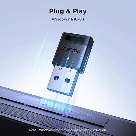 Adaptor Ugreen Wireless Adapter CM748 (45134), USB Bluetooth 5.4, Plug and Play, High-Fidelity Audio, Compact Size, Negru