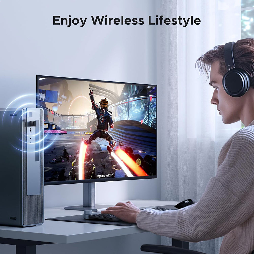 Adaptor Ugreen Wireless Adapter CM748 (45134), USB Bluetooth 5.4, Plug and Play, High-Fidelity Audio, Compact Size, Negru