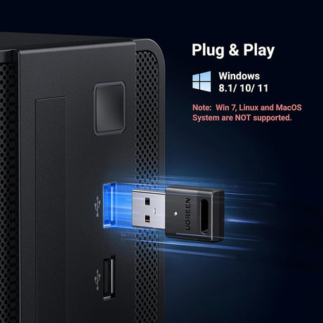 Adaptor Ugreen Bluetooth CM591 (35995), USB, negru