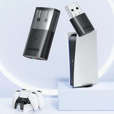 Adaptor Ugreen Bluetooth Adapter CM408 (10928), for PC / PS / Switch, USB, Bluetooth 5.0, Mini Size, Negru