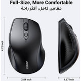 Tastatura/Mouse Ugreen Wireless Mouse MU101 (90395), Bluetooth 5.0, 1000/1600/2000/4000 DPI, Ergonomic Design, Negru