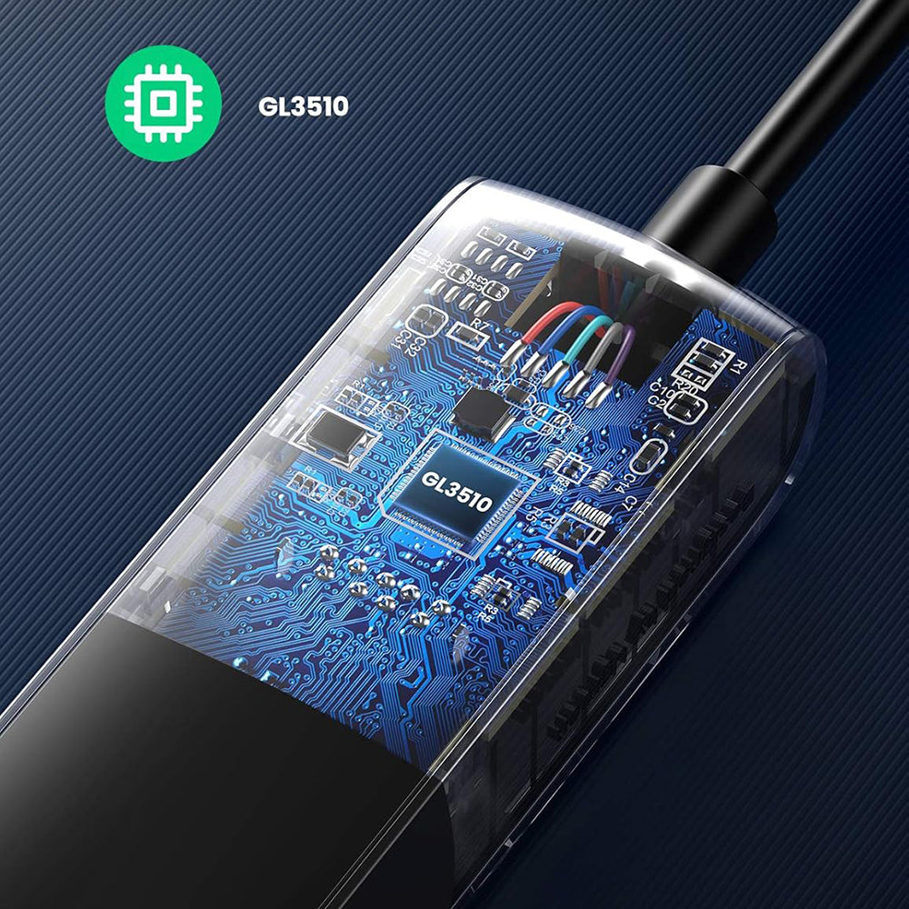 Hub Ugreen CM416 (10916), Type-C 4x USB, 5Gbps, Negru