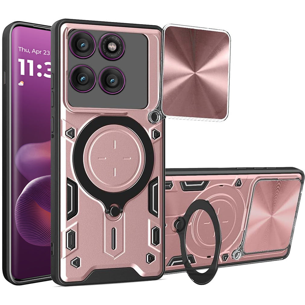 Husa de protectie Techsuit CamGuard Pro compatibil cu Motorola Edge 60 Pro, Roz Auriu