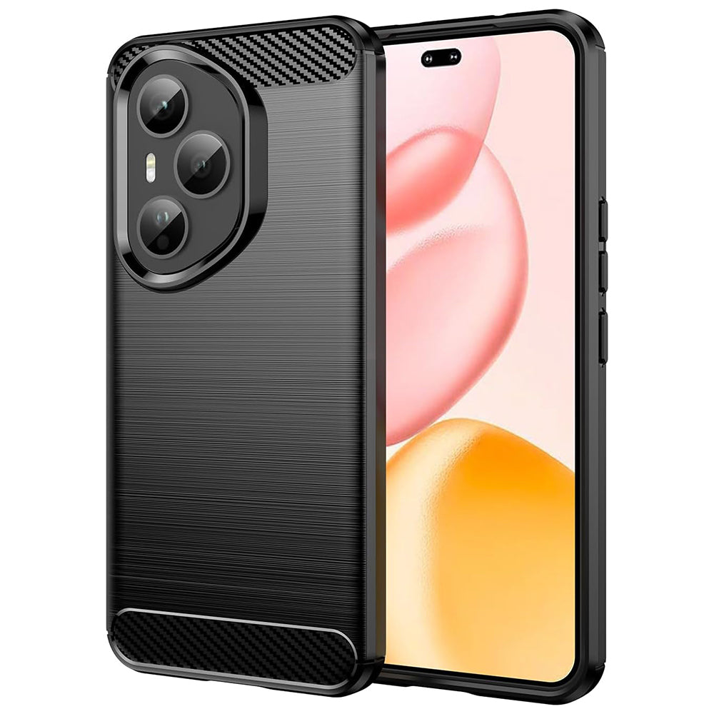 Husa pentru Honor 400 Pro - Techsuit Carbon Silicone - Black