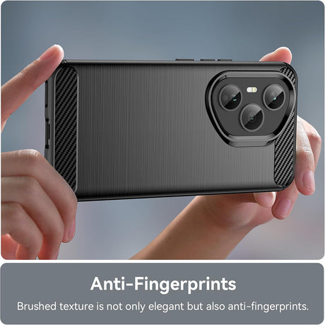 Husa de protectie Techsuit Carbon Silicone compatibil cu Honor 400 Pro, Negru