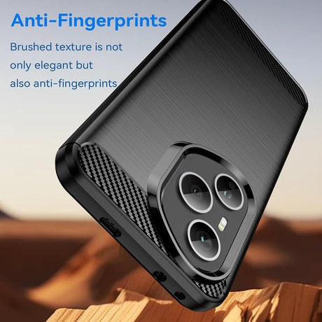 Husa de protectie Techsuit Carbon Silicone compatibil cu Honor 400 Pro, Negru
