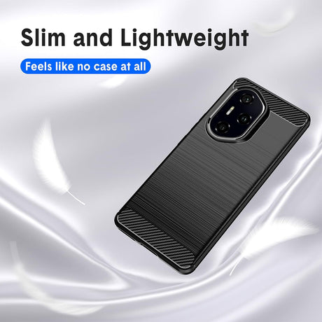 Husa de protectie Techsuit Carbon Silicone compatibil cu Honor 400 Pro, Negru