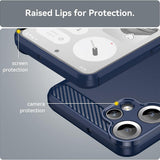 Husa de protectie Techsuit Carbon Silicone compatibil cu Nothing CMF Phone 2 Pro, Albastru