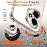 Husa de protectie Techsuit Shockproof Clear Silicone compatibil cu Honor 400, Transparent