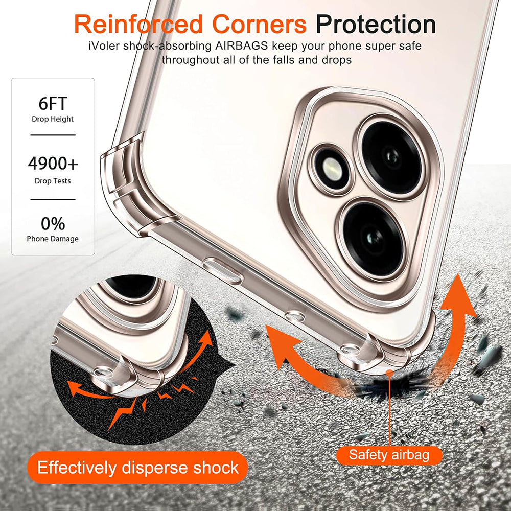 Husa de protectie Techsuit Shockproof Clear Silicone compatibil cu Honor 400 Pro, Transparent