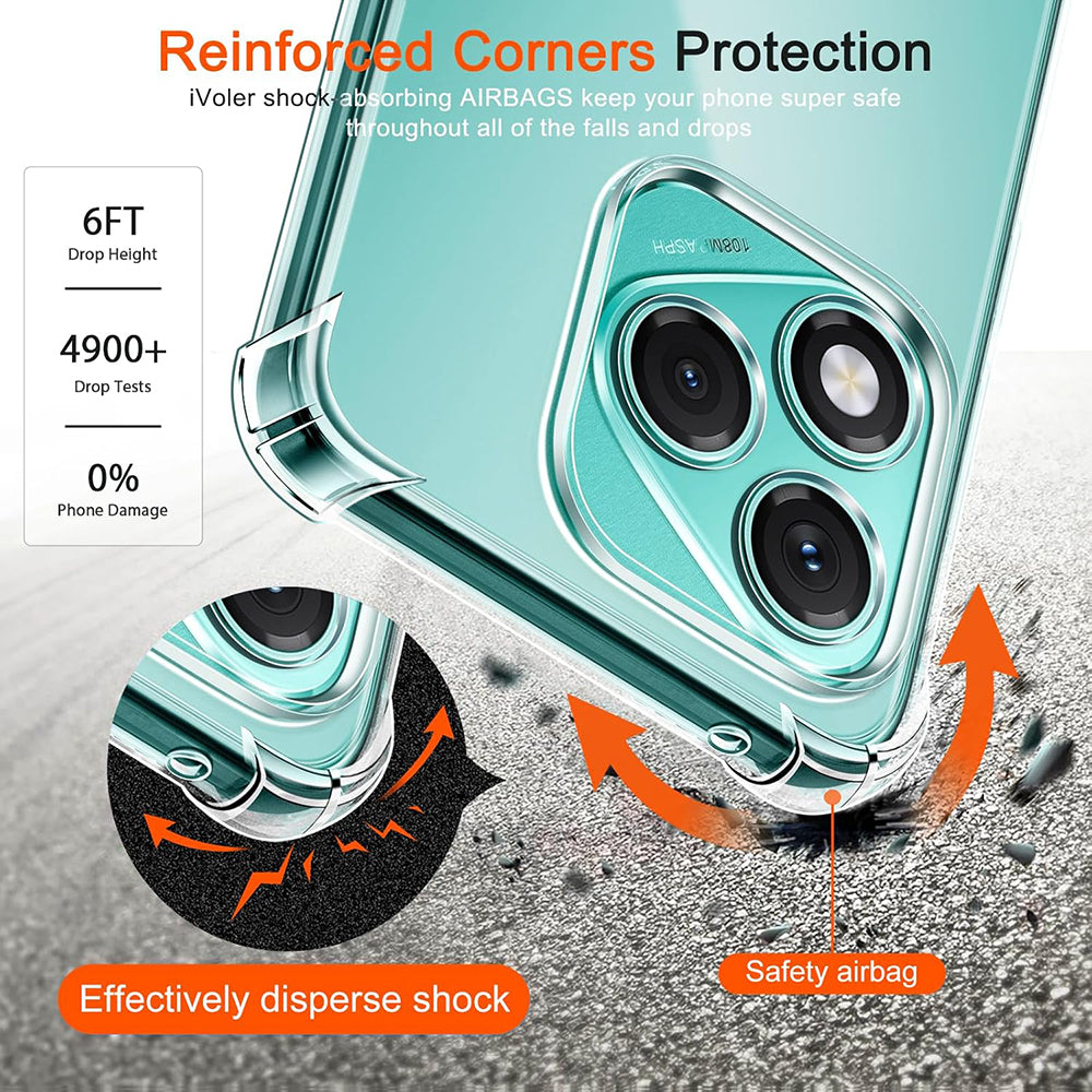 Husa de protectie Techsuit Shockproof Clear Silicone compatibil cu Samsung Galaxy M56, Transparent