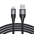 Cablu Lito (LD23T), USB to Type-C, Fast Charging, Braided Nylon, 6A, 480Mbps, 1m, Gri