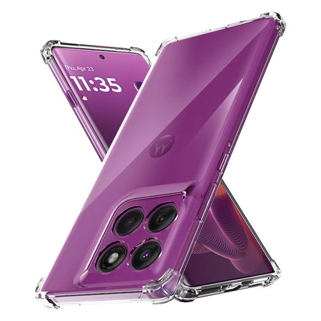 Husa de protectie Techsuit Shockproof Clear Silicone compatibil cu Motorola Edge 60 Pro, Transparent