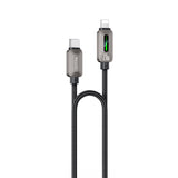 Cablu Yesido (CA199), USB-C la Lightning, 27W, 1.2m, Negru
