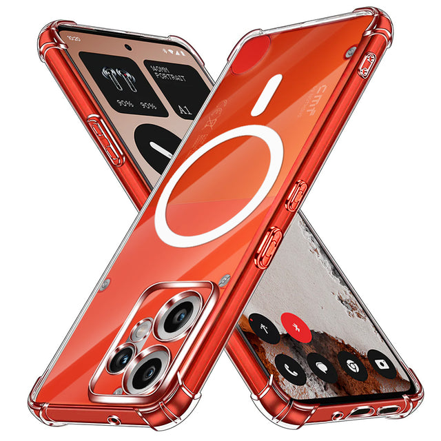 Husa de protectie Techsuit Shockproof Clear Silicone MagSafe compatibil cu Nothing CMF Phone 2 Pro, Transparent