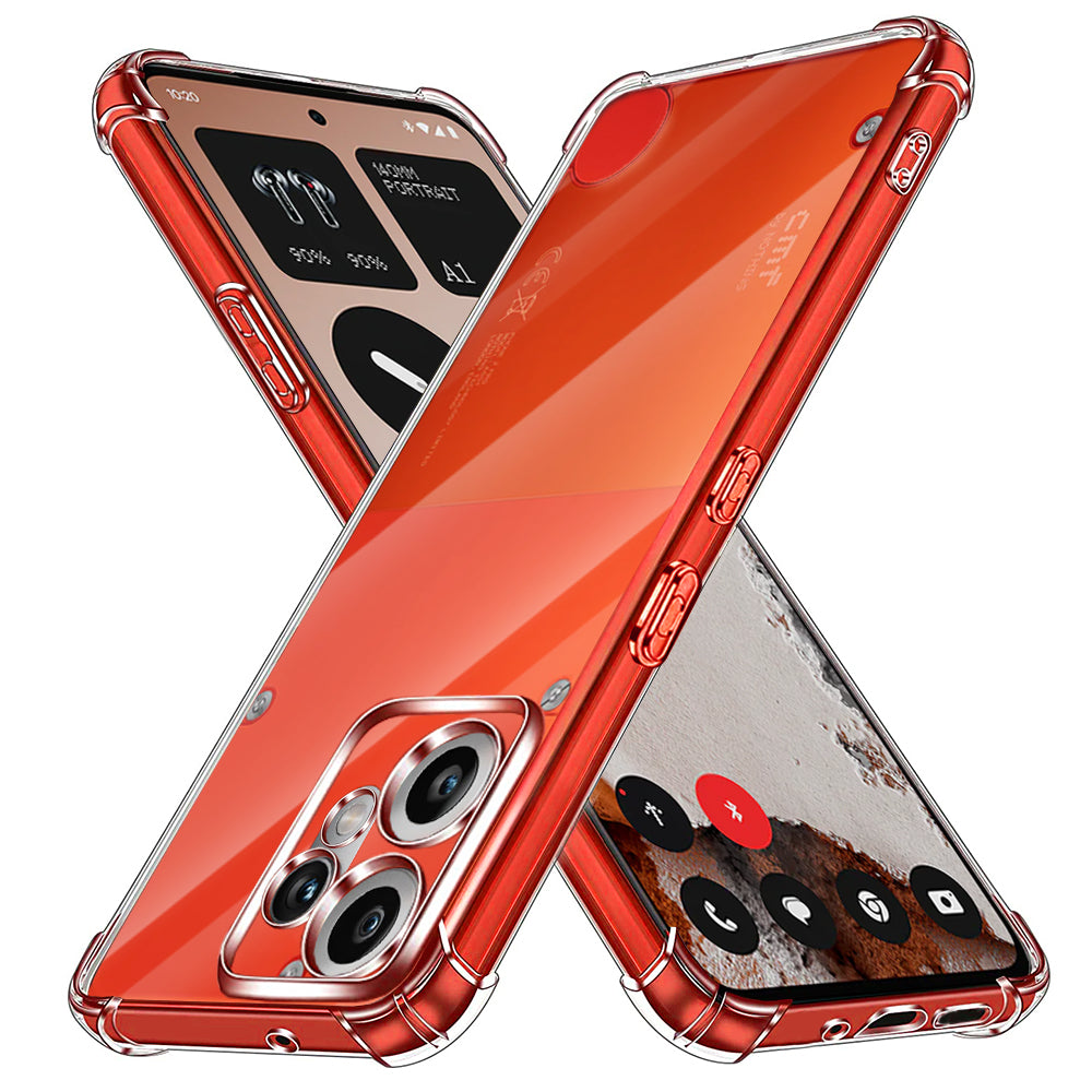 Husa de protectie Techsuit Shockproof Clear Silicone compatibil cu Nothing CMF Phone 2 Pro, Transparent
