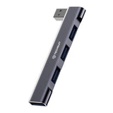 Hub/Dock Techsuit Docking Station ZenithDock 4 in 1 (H14), USB to 3x USB 2.0, 1x USB 3.0, Gri