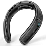 Techsuit Neck Fan (S11), Portable, Silicone Support, 4x Airflow, Digital Display, 4000mAh, 4800RPM, Negru