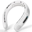 Techsuit Neck Fan (S11), Portable, Silicone Support, 4x Airflow, Digital Display, 4000mAh, 4800RPM, Alb