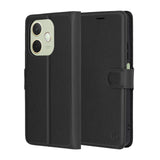Husa de protectie Techsuit Leather Folio compatibil cu Oppo A5 Pro 4G / A5 Pro 5G, Negru