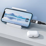Adaptor Techsuit Premium OTG Adapter HyperPort (A6), USB3.0 to Lightning, PD30W, 5Gbps, GaN, Converter for iPhone, Negru / Orange