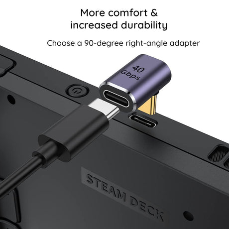 Adaptor Techsuit Premium OTG Adapter TitanCoreX (A12), Type-C to Type-C, 40Gbps, 3A, Plug and Play, Support PD Fast Charging, Gri