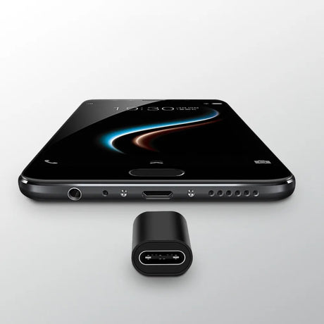 Adaptor Techsuit (set de 3) Premium OTG Adapter TriFlashX (A19), 1xUSB-C to USB, 1x USB-C to Micro-USB, 1xUSB-C to Lightning, Negru
