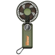 Techsuit Premium Mini Hand Fan (Z8), with LED Digital Display, USB-C Rechargeable, 3 Wind Speeds, 2A, 3600mAh, Verde