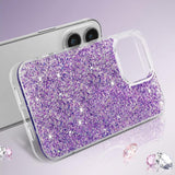 Husa de protectie Techsuit Sparkly Glitter compatibil cu Samsung Galaxy S25 Plus, Albastru