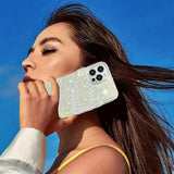 Husa de protectie Techsuit Sparkly Glitter compatibil cu Samsung Galaxy S25 Plus, Mov
