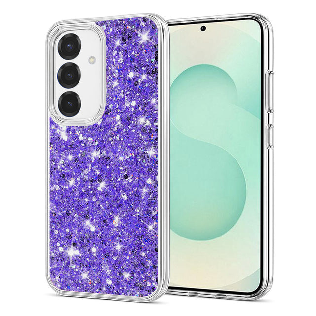Husa de protectie Techsuit Sparkly Glitter compatibil cu Samsung Galaxy S25 Plus, Mov