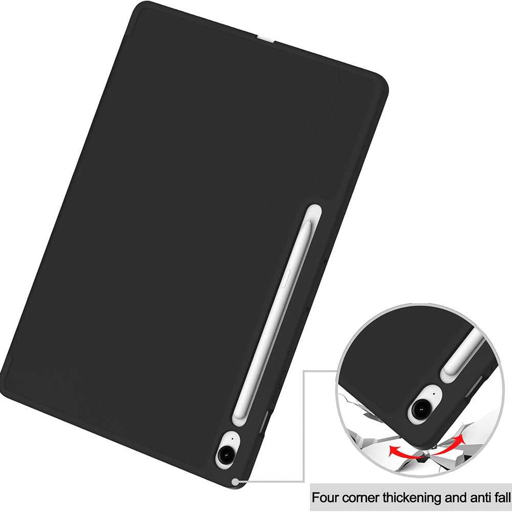 Husa de protectie tableta Techsuit Flex Trifold (with Pencil Holder) compatibil cu Samsung Galaxy Tab S10 FE Plus, Mov