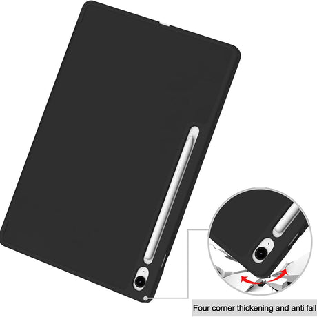 Husa de protectie tableta Techsuit Flex Trifold (with Pencil Holder) compatibil cu Samsung Galaxy Tab S10 FE Plus, Gri