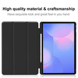 Husa de protectie tableta Techsuit Flex Trifold (with Pencil Holder) compatibil cu Samsung Galaxy Tab S10 FE Plus, Gri