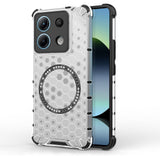Husa de protectie Techsuit HoneyComb Shield MagSafe compatibil cu Xiaomi Redmi Note 14S, Alb